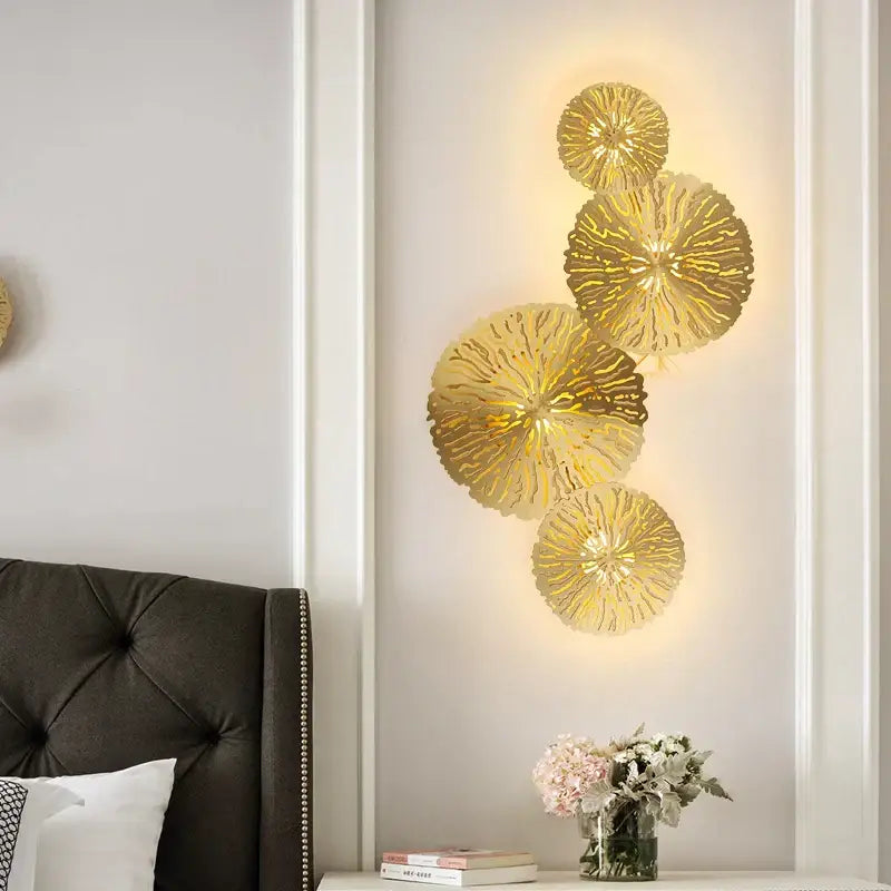 Copper Lotus Wall Lamp