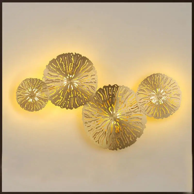 Copper Lotus Wall Lamp