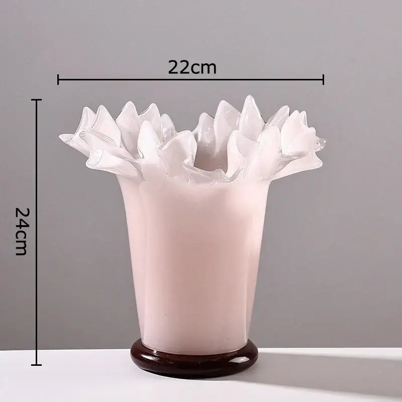 Blush Pink Lotus Ceramic Vase