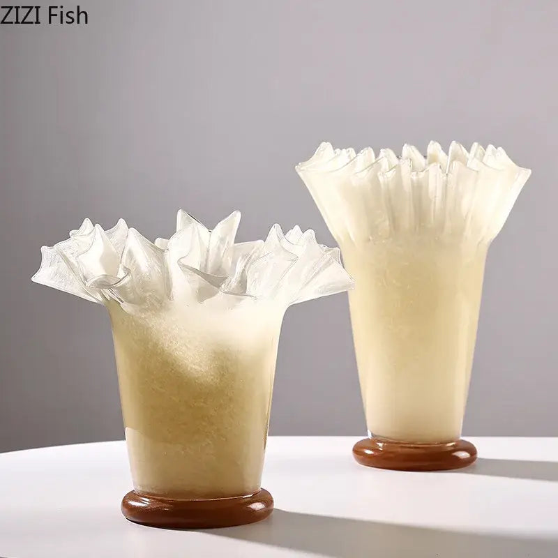 Blush Pink Lotus Ceramic Vase