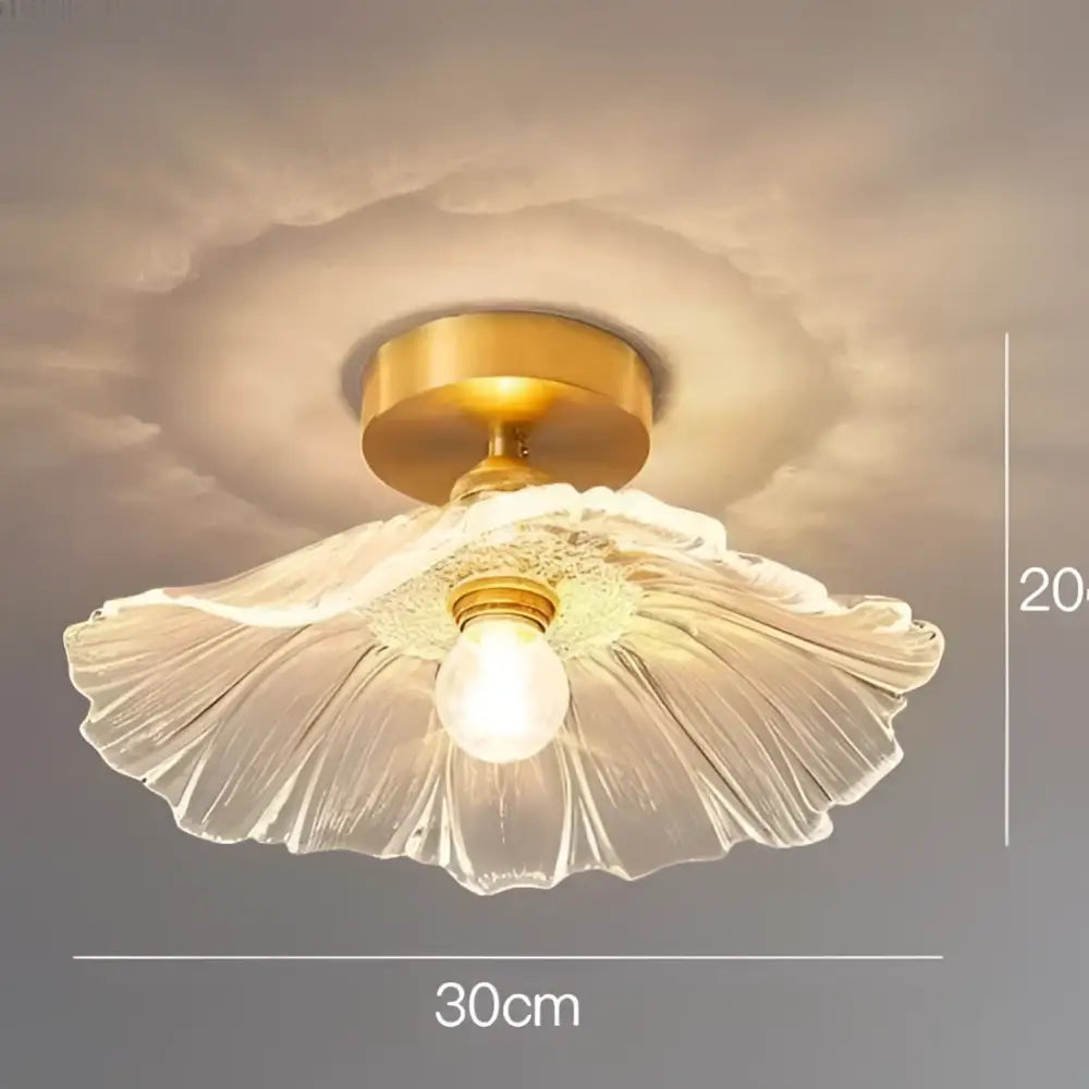 Pink Lotus Glass Chandelier