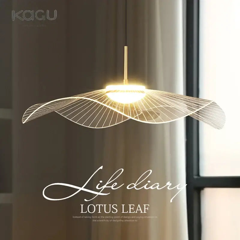 White Leaf Hat Chandelier