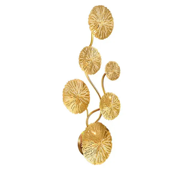Gold Lotus Wall Sconce