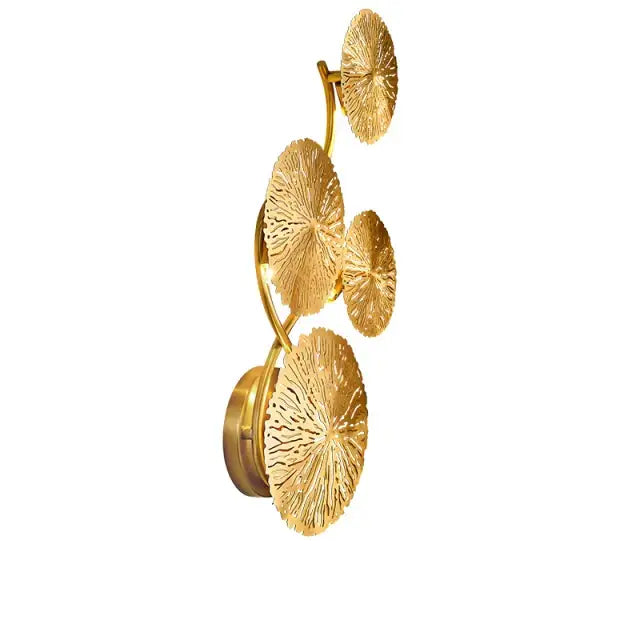 Gold Lotus Wall Sconce