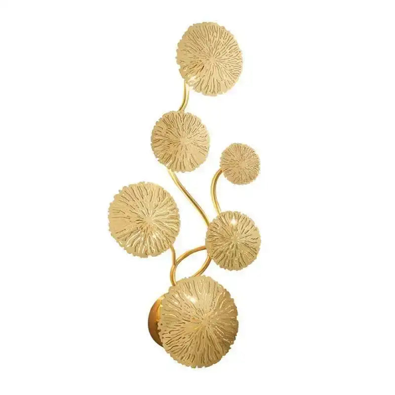 Gold Lotus Wall Sconce