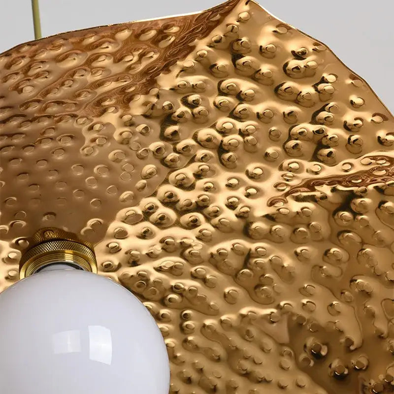 Gold Lotus Pendant Light Industrial Cafe