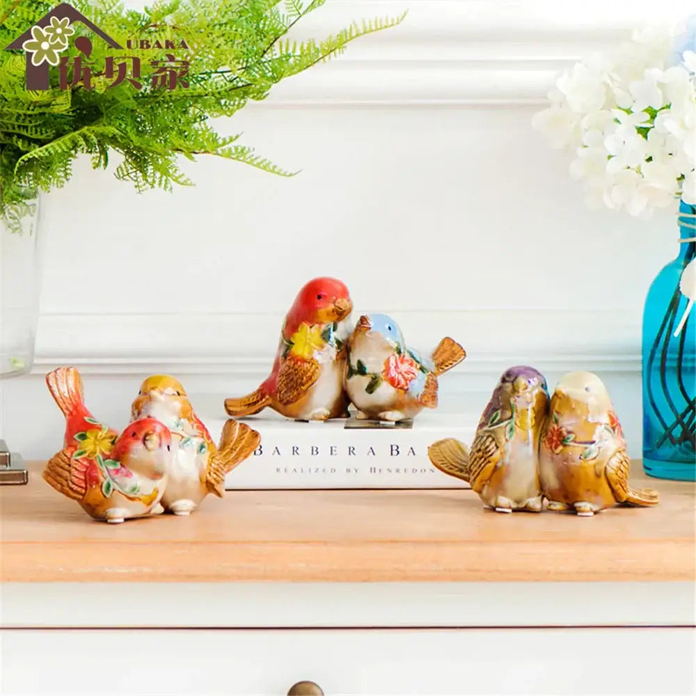 Painted Porcelain Couple Ornament