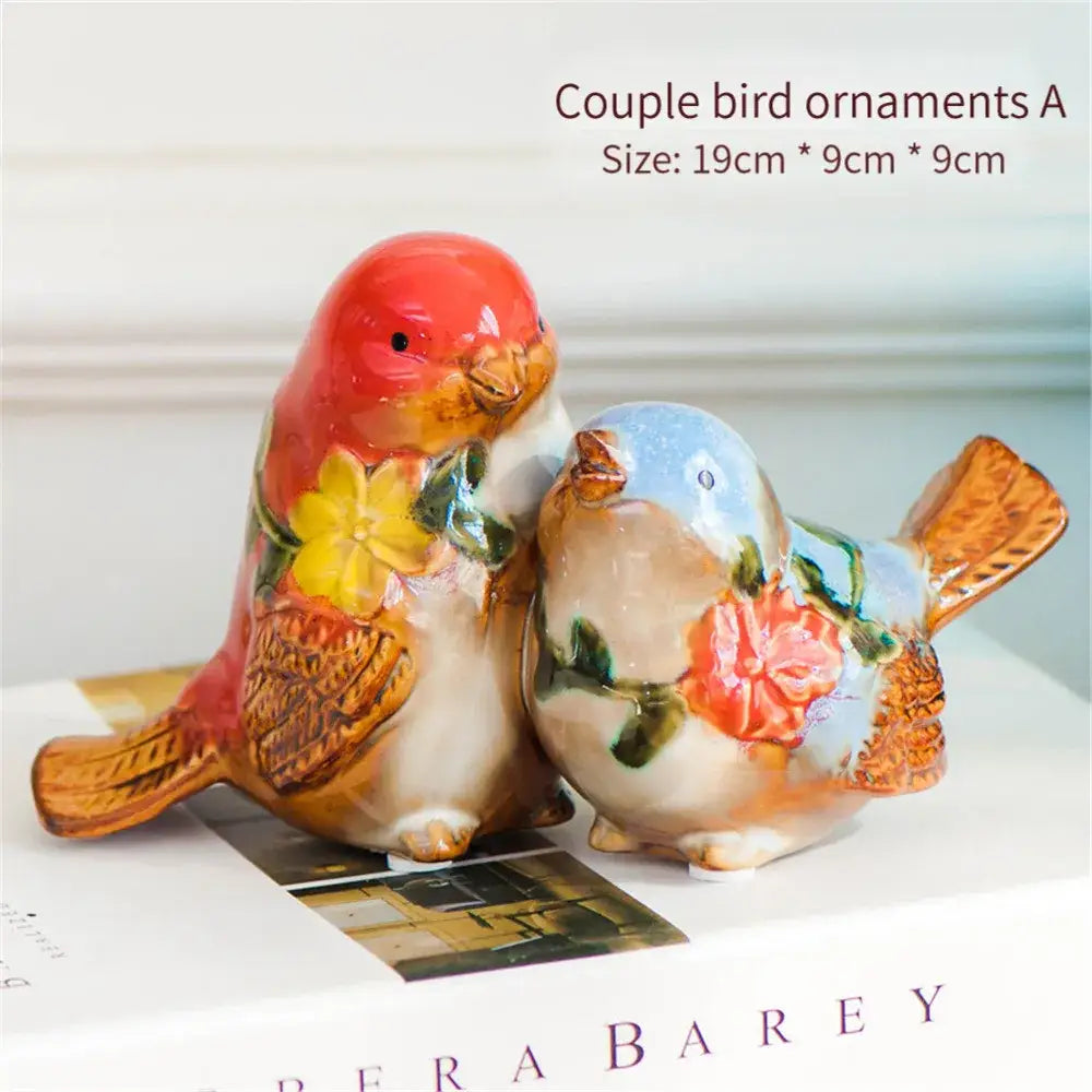 Painted Porcelain Couple Ornament