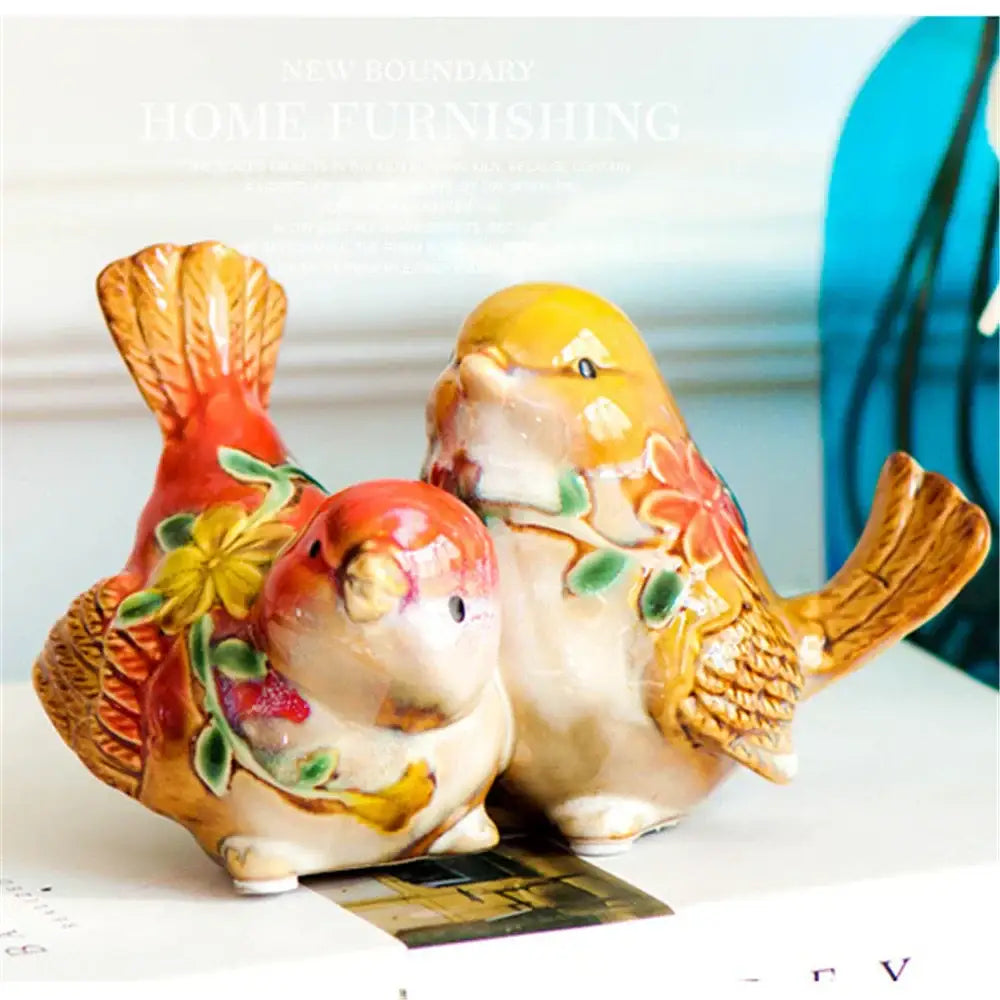 Painted Porcelain Couple Ornament