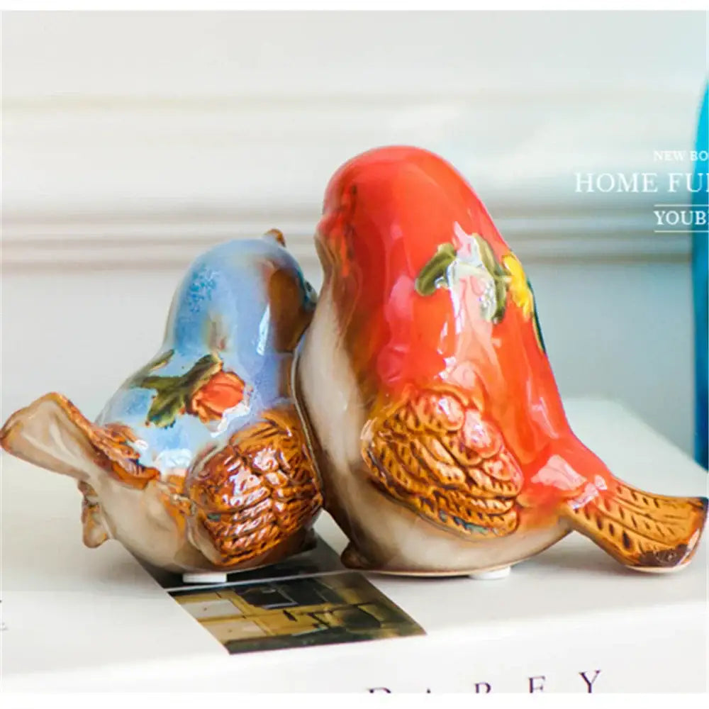 Painted Porcelain Couple Ornament