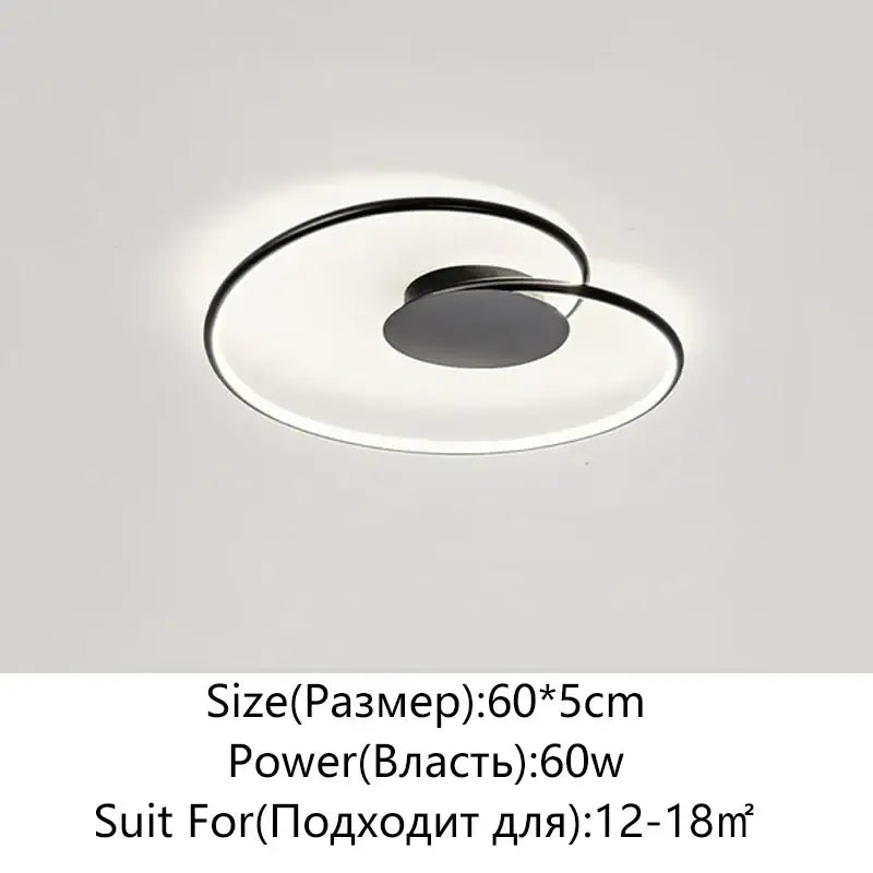 Black Love Ceiling Light