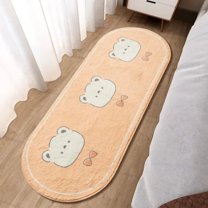 Pink Rabbit Bedside Rug