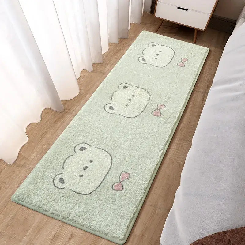 Pink Rabbit Bedside Rug