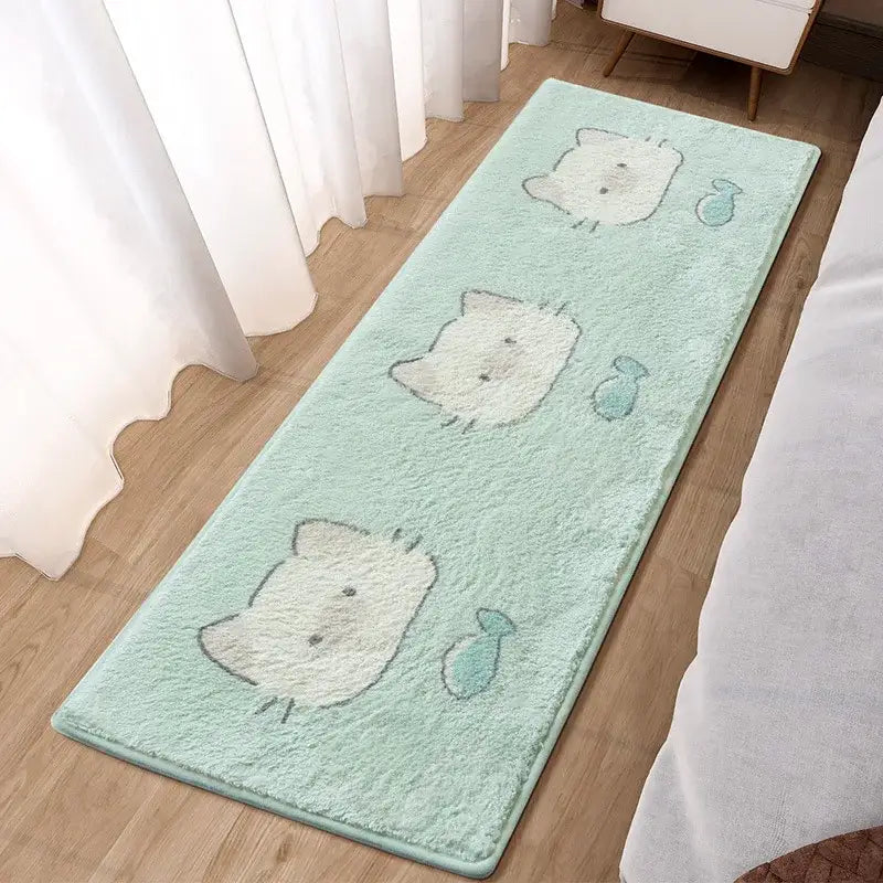 Pink Rabbit Bedside Rug