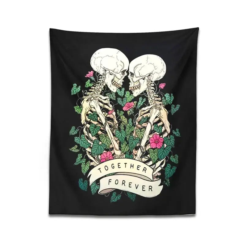 Black Pink Boho Tapestry