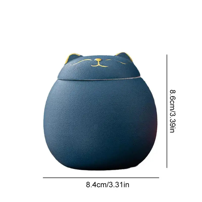 Colorful Ceramic Cat Jar