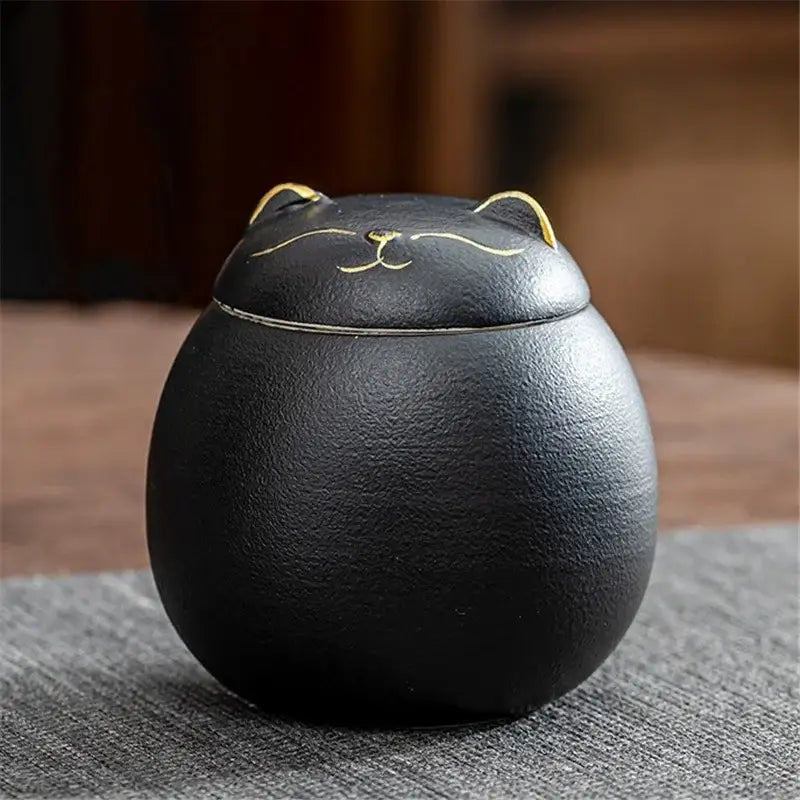 Colorful Ceramic Cat Jar