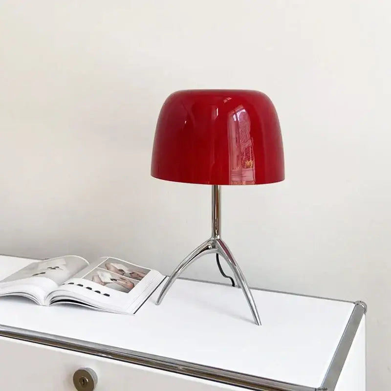 Cream Glass Table Lamp Italian Design
