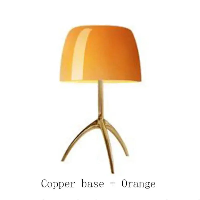 Cream Glass Table Lamp Italian Design