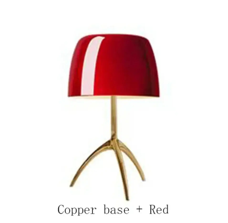 Cream Glass Table Lamp Italian Design