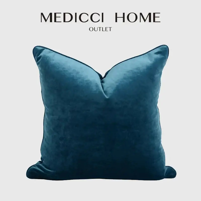Teal Velvet Pillow Slipcover