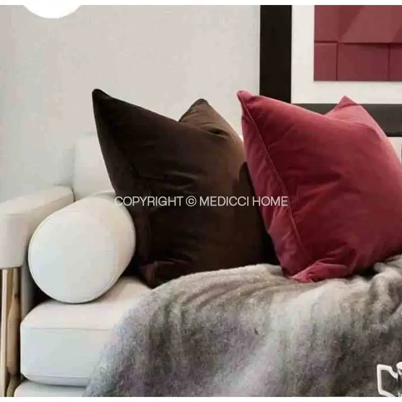 Teal Velvet Pillow Slipcover