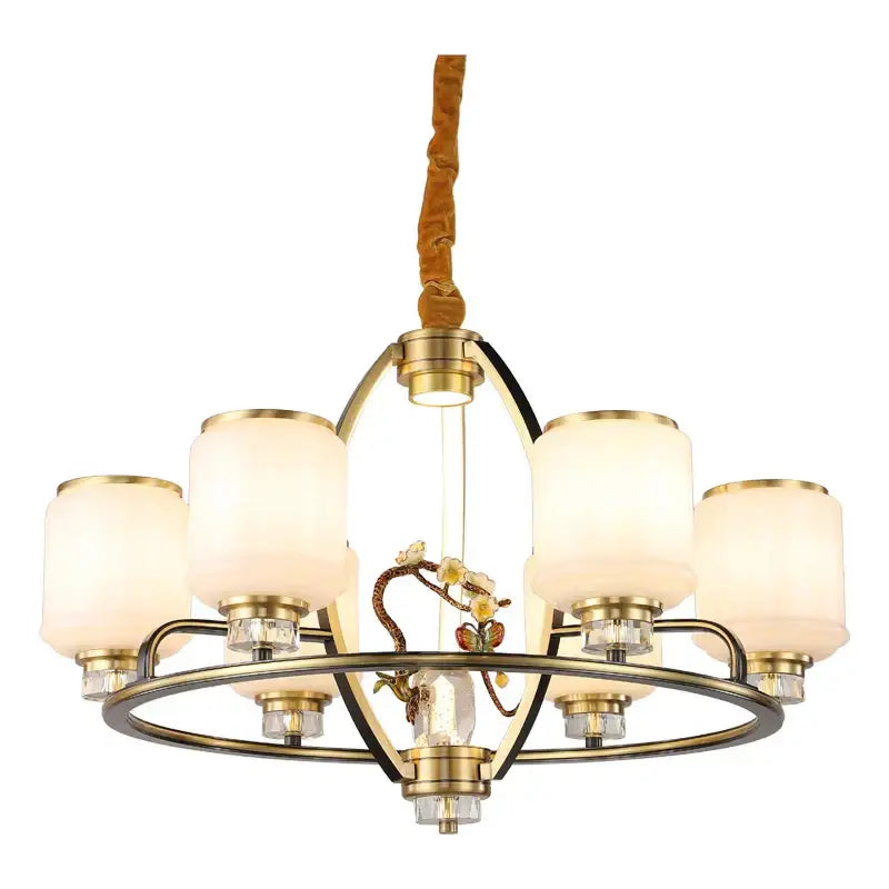 Gold Jade Chandelier 35-Head 150cm