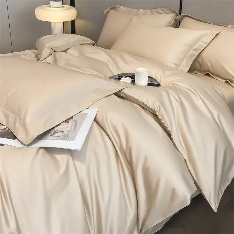 Gray Satin Bedding Set