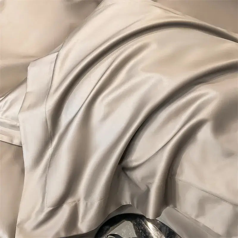 Mustard Satin Duvet Set