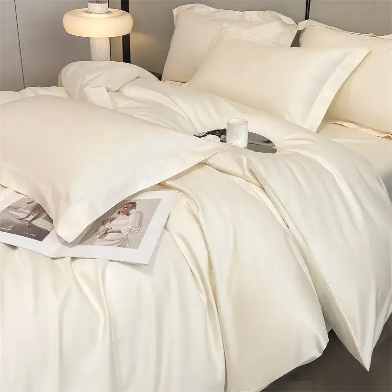 Gray Satin Bedding Set