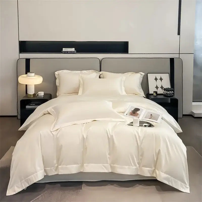 Gray Satin Bedding Set