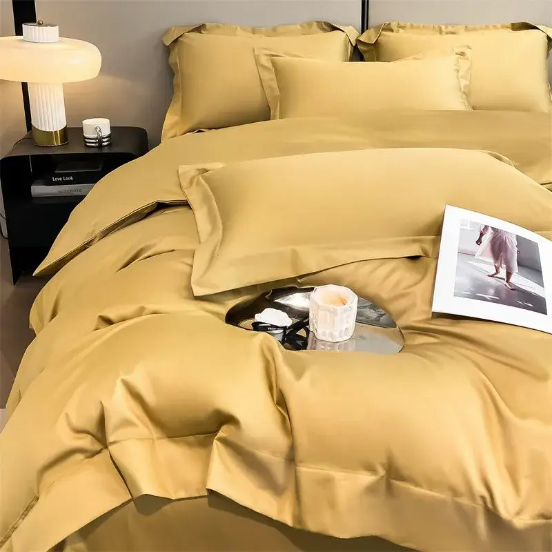 Gray Satin Duvet Cover