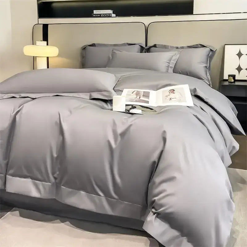 Slate Blue Cotton Bedding