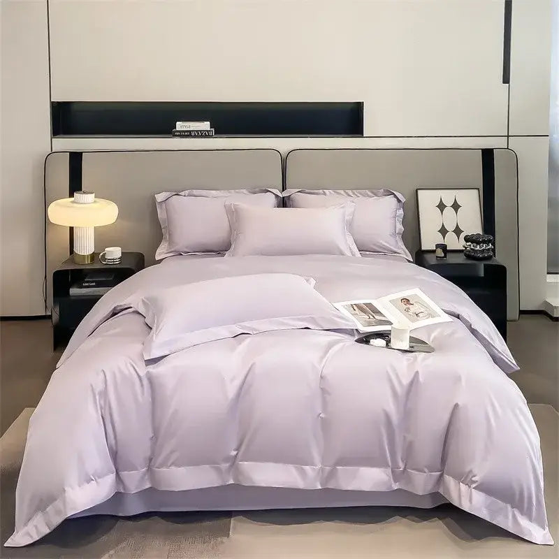 Mustard Satin Duvet Set