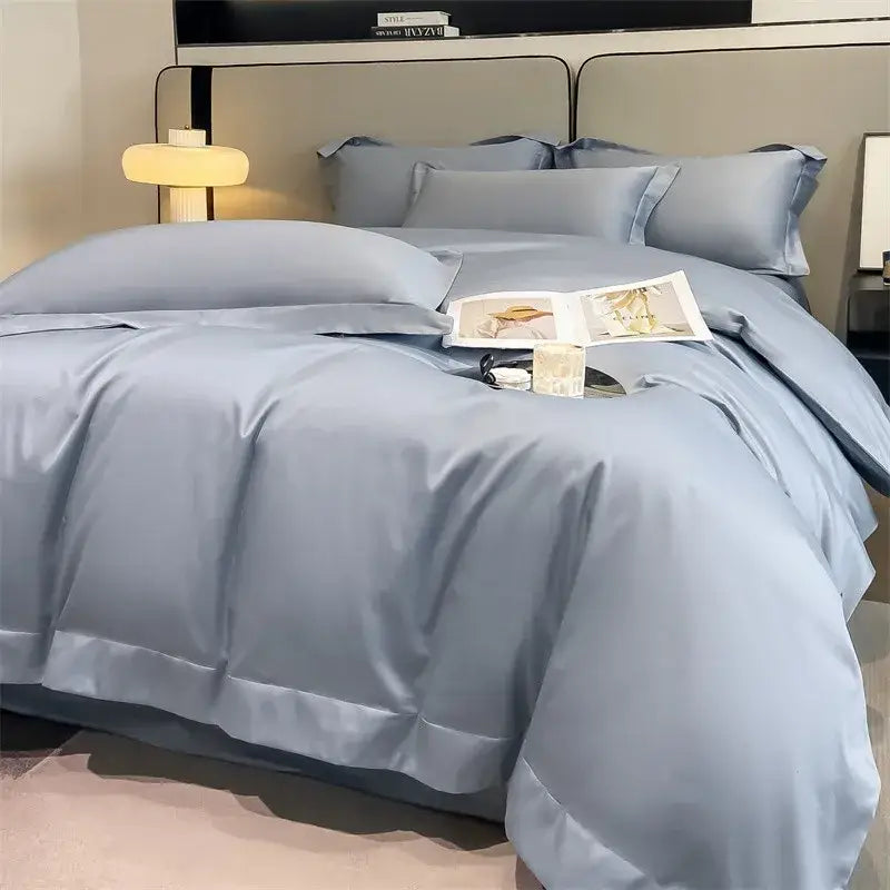 Slate Blue Cotton Bedding