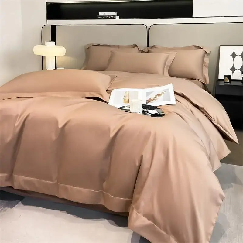 Silver Gray Satin Duvet