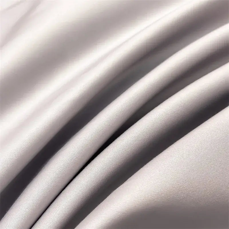 Gray Satin Bedding Set