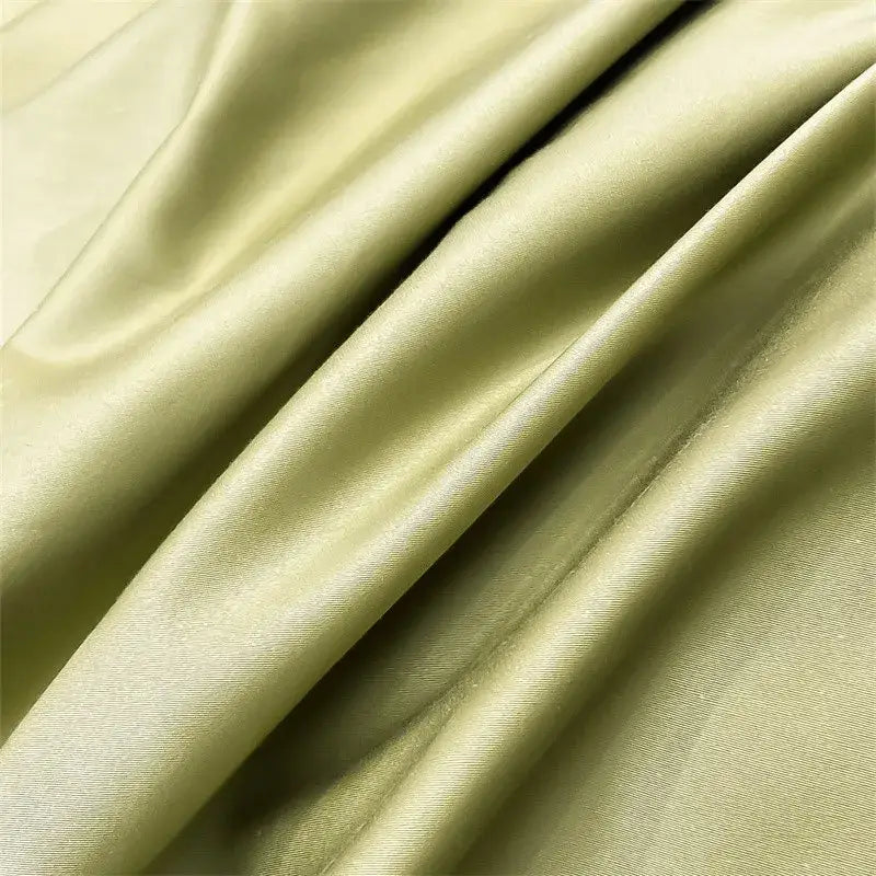 Gray Satin Duvet Cover