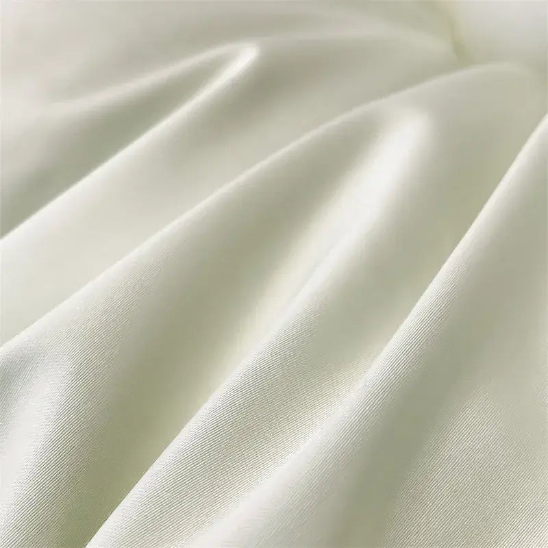 Silver Gray Satin Duvet