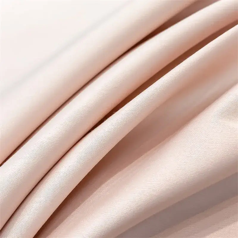 Taupe Satin Duvet Set