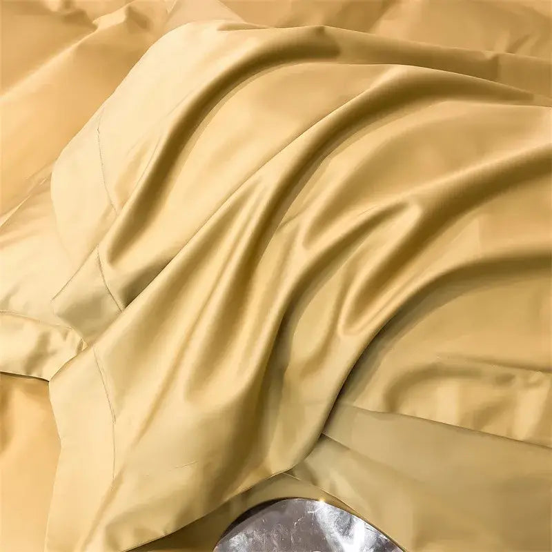 Gray Satin Duvet Cover