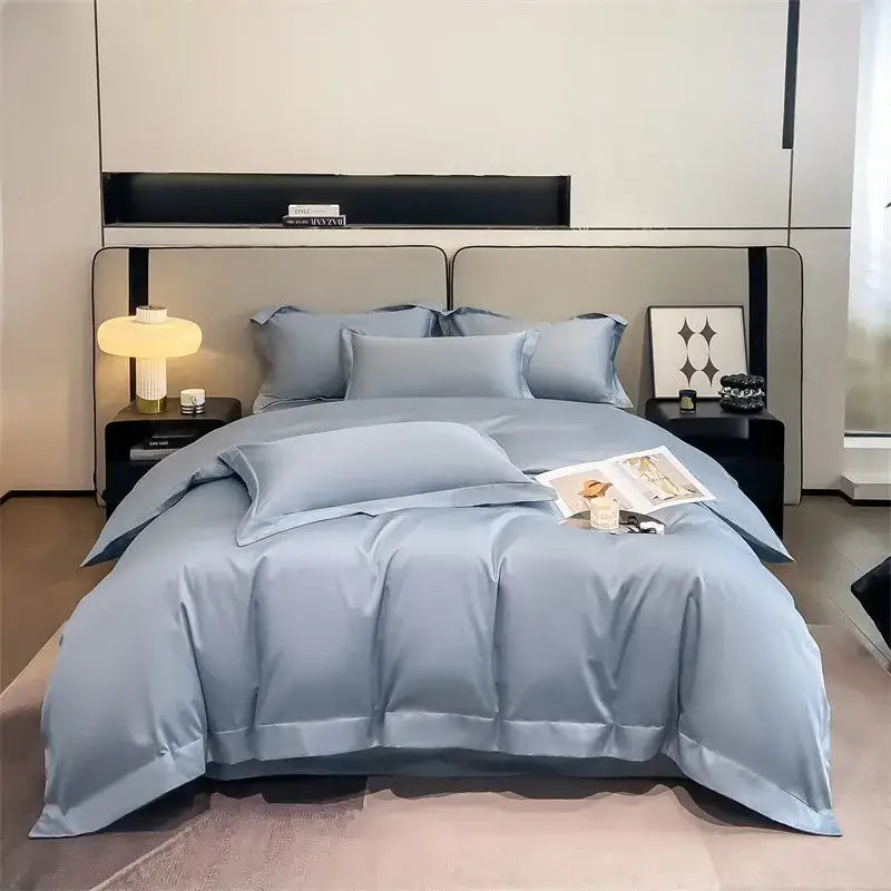 Mustard Satin Duvet Set
