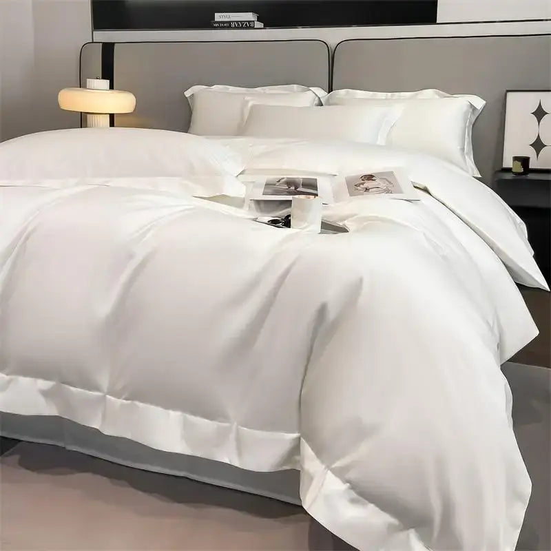 Mustard Satin Duvet Set