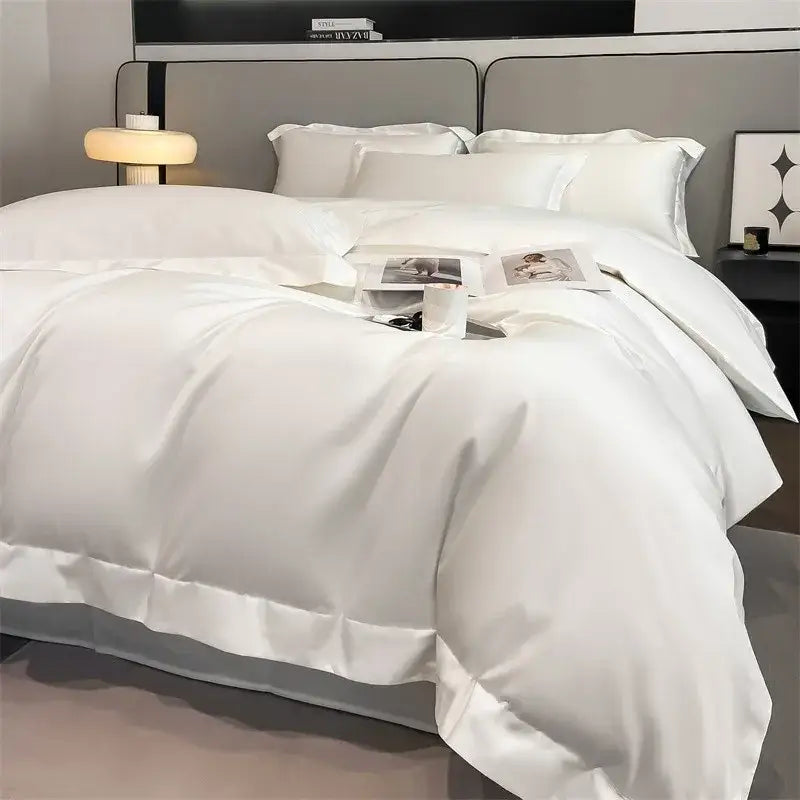 Mustard Satin Duvet Set