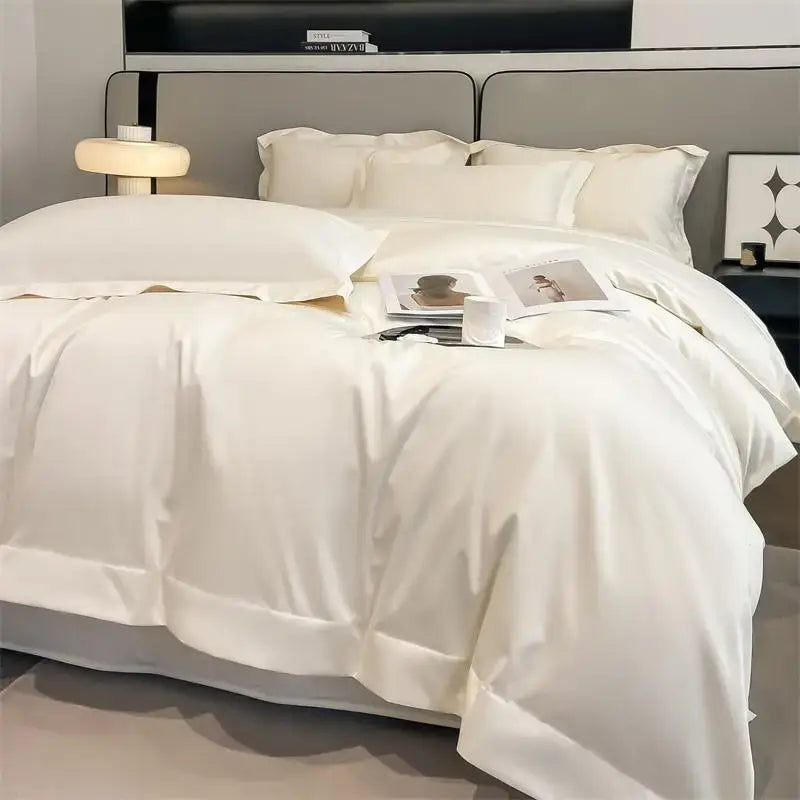Mustard Satin Duvet Set
