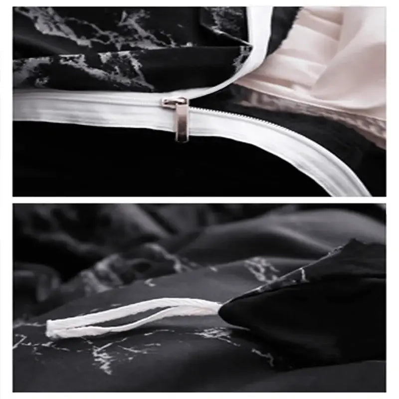 Black Marble Duvet Set