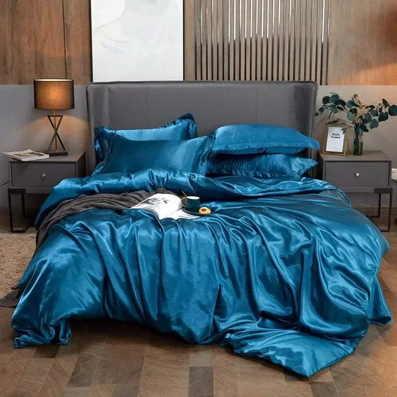 Copper Satin Bedding Set