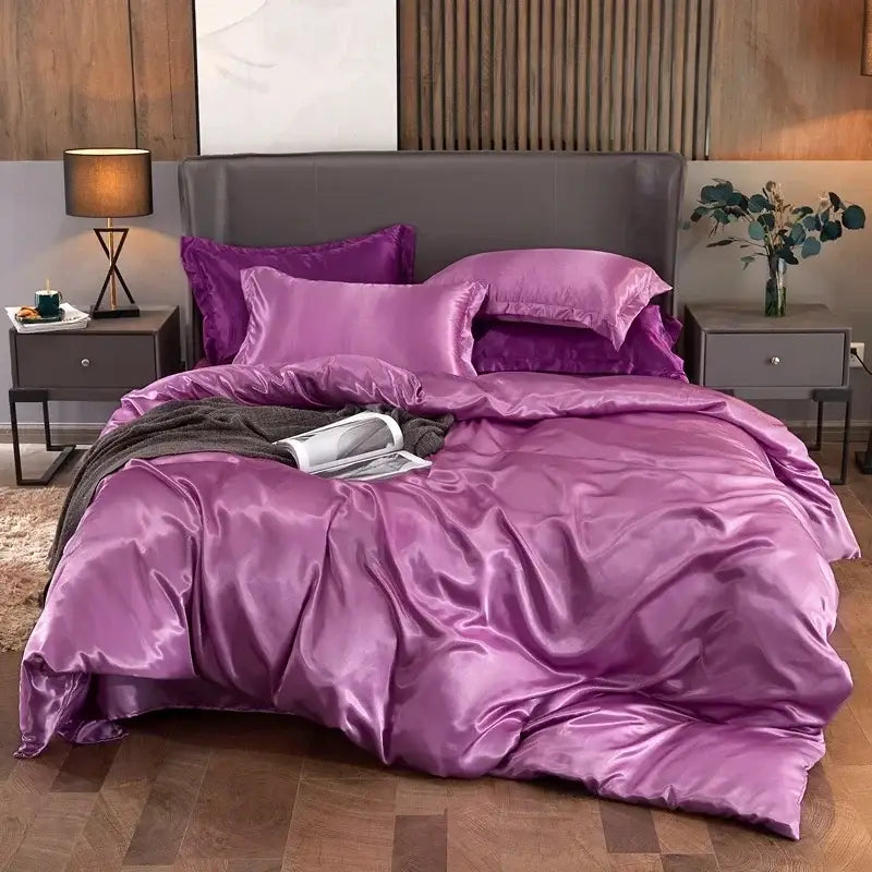 Copper Satin Bedding Set