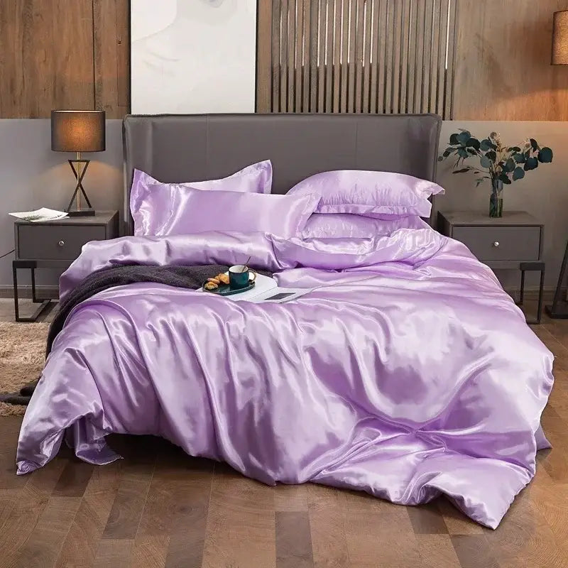 Royal Blue Satin Bedding