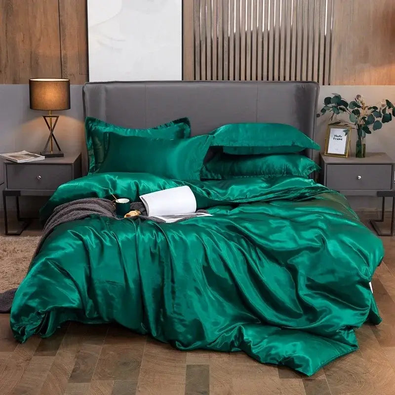 Royal Blue Satin Bedding